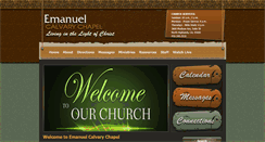 Desktop Screenshot of emanuelcalvarychapel.com